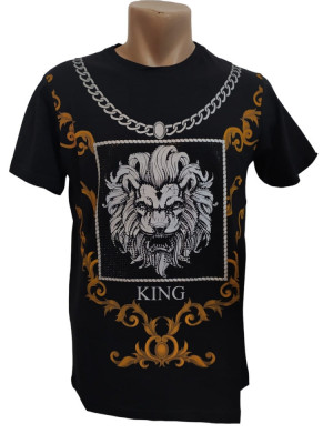 Tricou barbatesc imprimeu king - XL foto