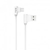 CABLU DE DATE (14129) DETECH DE-21M MICRO USB, 1M , ALB BLISTER