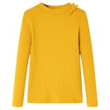 Tricou pentru copii cu m&acirc;neci lungi, ocru, 104