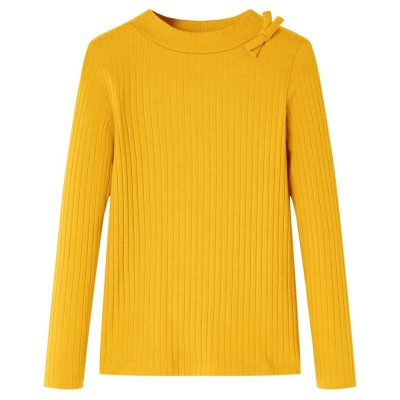 Tricou pentru copii cu m&amp;acirc;neci lungi, ocru, 104 foto