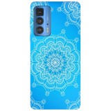 Husa compatibila cu Motorola G51 model Snowflake Mandala, Silicon, TPU, Viceversa, Transparent, Carcasa