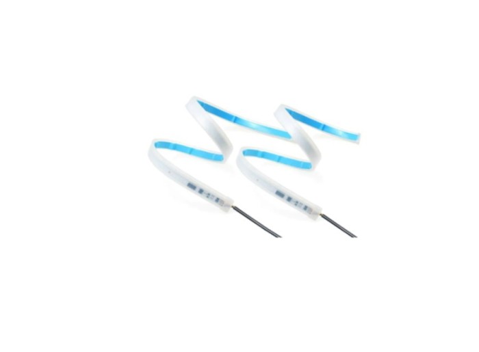 Set banda DRL led 60 cm cu functie de semnalizare flow lumina alba