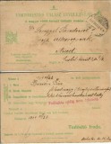 CP1749N Carte poștală Crucea Roșie maghiară, Port&oacute;mentes V&aacute;lasz Levelezőlap, A magyar v&ouml;r&ouml;s kereszt tud&oacute;s&iacute;t&oacute; irod&aacute;ja, circulată Arad, 1914