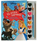 Cumpara ieftin Sa pictam impreuna! Carte de colorat cu pensule si acuarele/***