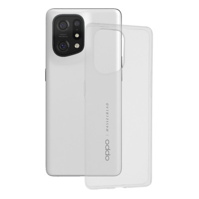 Husa silicon OPPO Find X5 5G - Transparent foto