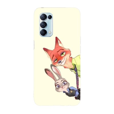Husa compatibila cu Oppo A54s, Viceversa, model Judy and Nick Zootopia, Silicon, TPU foto