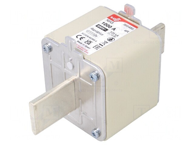 Siguranță NH3 1kA 690VAC 550VDC Argintie