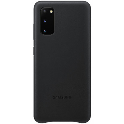 Husa Piele Samsung Galaxy S20 G980 / Samsung Galaxy S20 5G G981, Leather Cover, Neagra EF-VG980LBEGEU foto