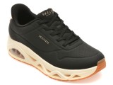 Pantofi sport SKECHERS negri, UNO GLIDE-STEP, din piele ecologica