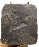 Elena Ghica - Dora D,Istria Placa originală a gravurii &icirc;n lemn cu portretul scriitoarei, dat&acirc;nd din anul 1869