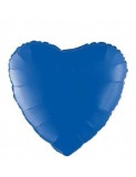 Balon Folie Metalizat Inima Albastra - 45 cm