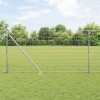 &Icirc;ngrădire cu st&acirc;lpi Argintiu 1 x 25 m Oțel