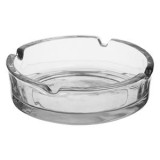Scrumieră Rotundă din Sticlă Transparentă cu 4 Spații pentru Țigări, CMCLASS