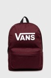 Vans rucsac culoarea bordo, mare, cu imprimeu