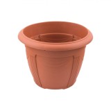 Ghiveci Flori, Teracota, Diametru 23cm, &Icirc;nălțime 18cm, Capacitate 3.8L, Plastic, Oem
