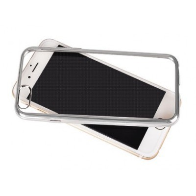 Husa Silicon Clear Sam G390 Galaxy Xcover4 Silver foto