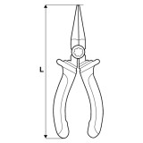 Topmaster 211011 - Cleste cu varf rotund 125 mm