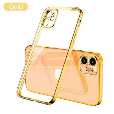 Toc TPU Plating Frame Apple iPhone 12 Pro Gold foto