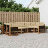 Cumpara ieftin Set de canapele de exterior 7 buc. 7-Locuri Natural si Bej