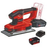 Einhell TE-OS 18/230 Li PXC + Starter Kit - Slefuitor cu vibratii 230x115 mm + Set 1 acumulator si incarcator Li-Ion 18 V 4 Ah