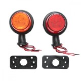 Lampa laterala gabarit rotativa LED 12-24V, galben-rosu