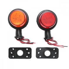Lampa laterala gabarit rotativa LED 12-24V, galben-rosu