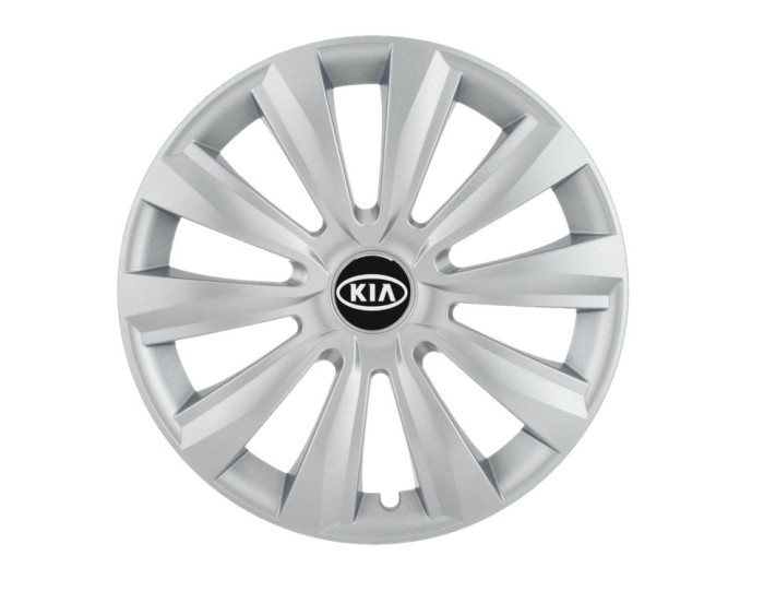 Set 4 capace roti Delta cromat R15 pentru gama auto Kia
