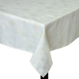 Față De Masă, Model Fulg Auriu, 120x120 cm, Culoare Ecru, Material Poliester, Oem
