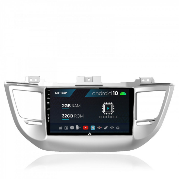 Navigatie Hyundai Tucson 3 (2015-2018), Android 10, P-Quadcore 2GB RAM + 32GB ROM, 9 Inch - AD-BGP9002+AD-BGRKIT176