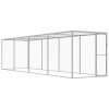 VidaXL Cușcă pentru pisici, 6 x 1,5 x 1,5 m, oțel galvanizat