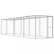 vidaXL Cușcă pentru pisici, 6 x 1,5 x 1,5 m, oțel galvanizat