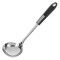 Polonic Bucătărie, Inox, 30cm, M&acirc;ner Cauciuc, Negru