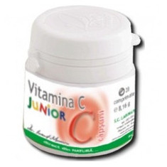 Vitamina C Junior cu Aroma de Capsuni 20cps Medica