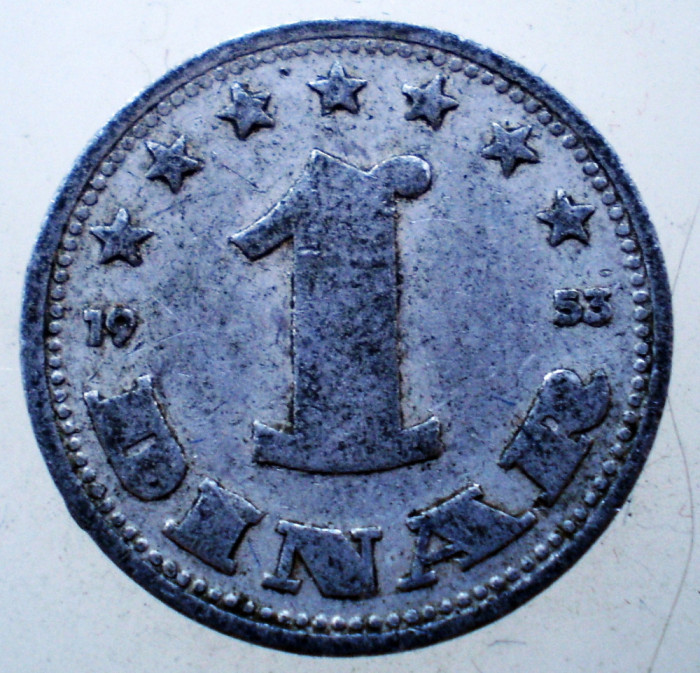 1.872 YUGOSLAVIA JUGOSLAVIA IUGOSLAVIA 1 DINAR 1953