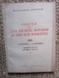 COLECTIE DE LEGI DECRETE HOTARARI SI ALTE ACTE NORMATIVE 1965 1 SEPTEMBRIE - 31 OCTOMBRIE