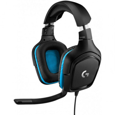 Casti gaming Logitech G432, 7.1 Surround Sound, Negru foto