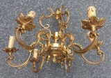Un superb candelabru din bronz masiv cu 6 brațe in stilul Rococo