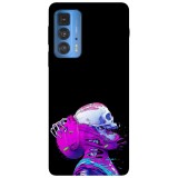 Husa compatibila cu Motorola G51 model escape from society, Silicon, TPU, Viceversa, Transparent, Carcasa