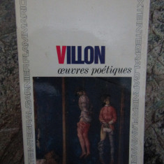 Francois Villon - Oeuvres poetiques