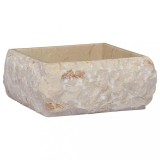 vidaXL Chiuvetă, crem, 30x30x13 cm, marmură