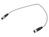 Cablu HARTING 5 pini M12 pentru senzori și automatizări 0,5m PVC