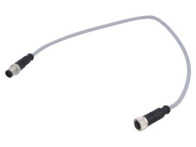 Cablu HARTING 5 pini M12 pentru senzori și automatizări 0,5m PVC foto