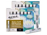 Pastel ulei extra fin alb Mont Marte 6buc/set