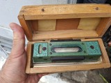 Nivelă de precizie Boloboc industrial KINEX 1958 Cehoslovacia &ndash; Cutie și Acte