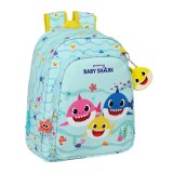 Rucsac Copii Baby Shark cu Sunet, 33cm, Clasa Zero, Poliester 10L, Prindere Troler - Jad