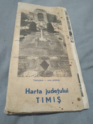 HARTA SI PREZENTARE A ORASULUI TIMISOARA PERIOADA COMUNISTA foto