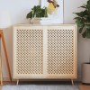 VidaXL Uși dulap design zăbrele 2 buc. 59,5x99 cm, lemn masiv de pin 372798
