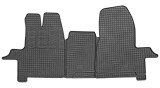 Set covorase auto din cauciuc Ford Transit 2014-; Ford Custom 2012-, 2/3 locuri, [randul 1] (comercial), Negre