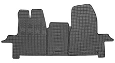 Set covorase auto din cauciuc Ford Transit 2014-; Ford Custom 2012-, 2/3 locuri, [randul 1] (comercial), Negre