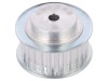 Roata curea Optibelt T5, latime curea 16mm, pas 5mm, aluminiu, 25 dinti, diametru 39mm
